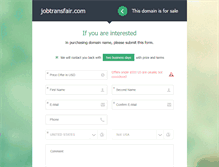 Tablet Screenshot of jobtransfair.com